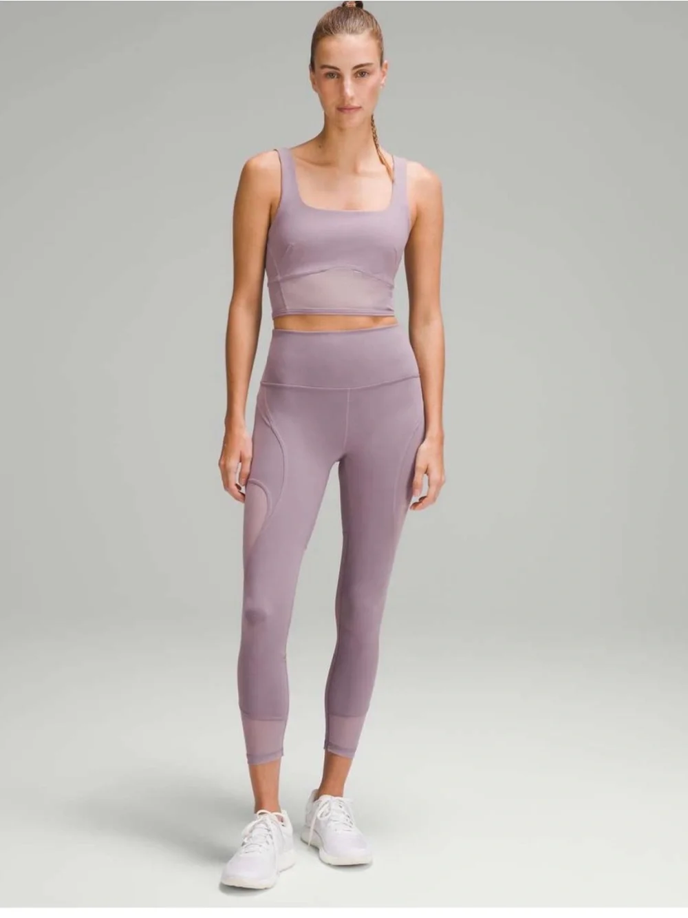 Lululemon Wunder Train Mesh Panel High-Rise Tight in Violet Verbena Size 4